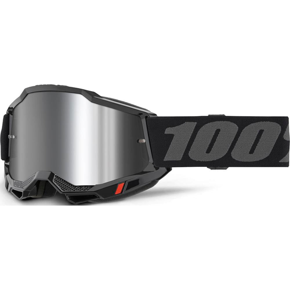 100% Accuri 2 Goggle Blk-Mirror Silver Lens