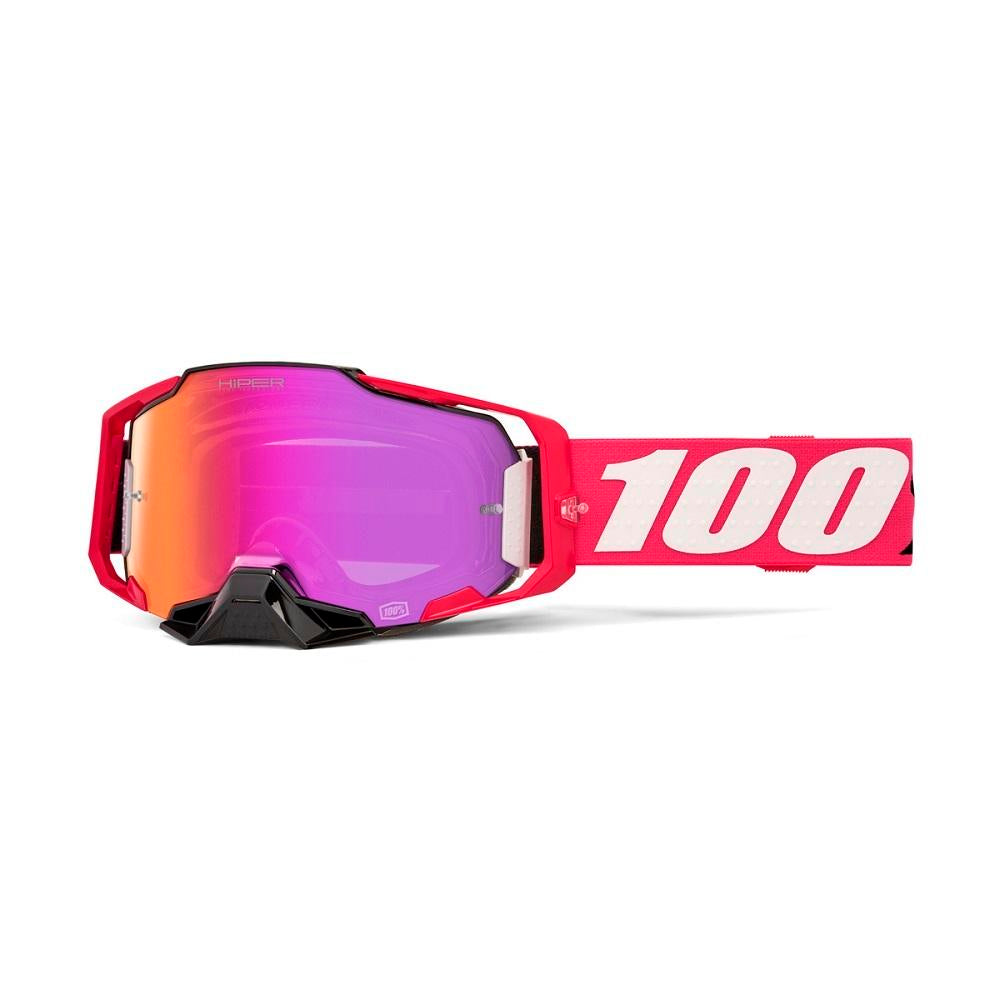 100% ARMEGA HIPER Goggle Kloug - Mirror Dark Red Lens