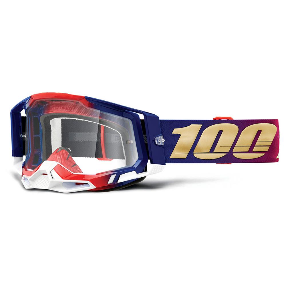 100% Racecraft2 Goggle United Clear Lens