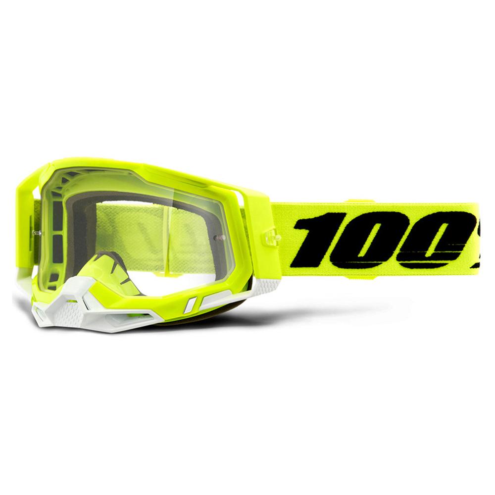 100% Racecraft2 Goggle Yellow Clear Lens
