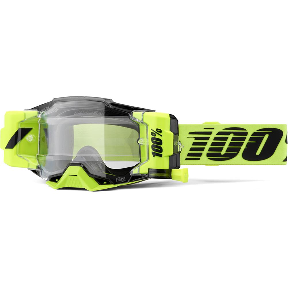 100% Armega FORECAST Goggle Neon Yel - Clear Lens