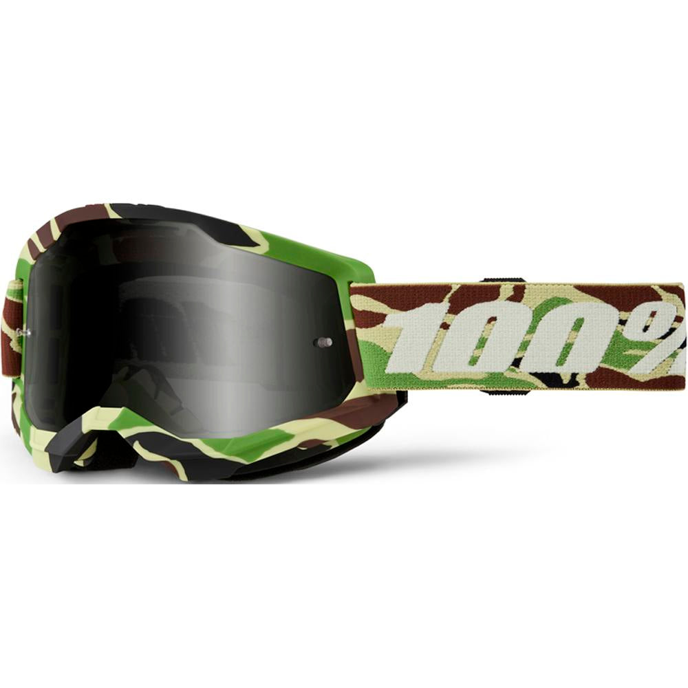 100% Strata2 SAND Goggle War Camo-Smoke Lens