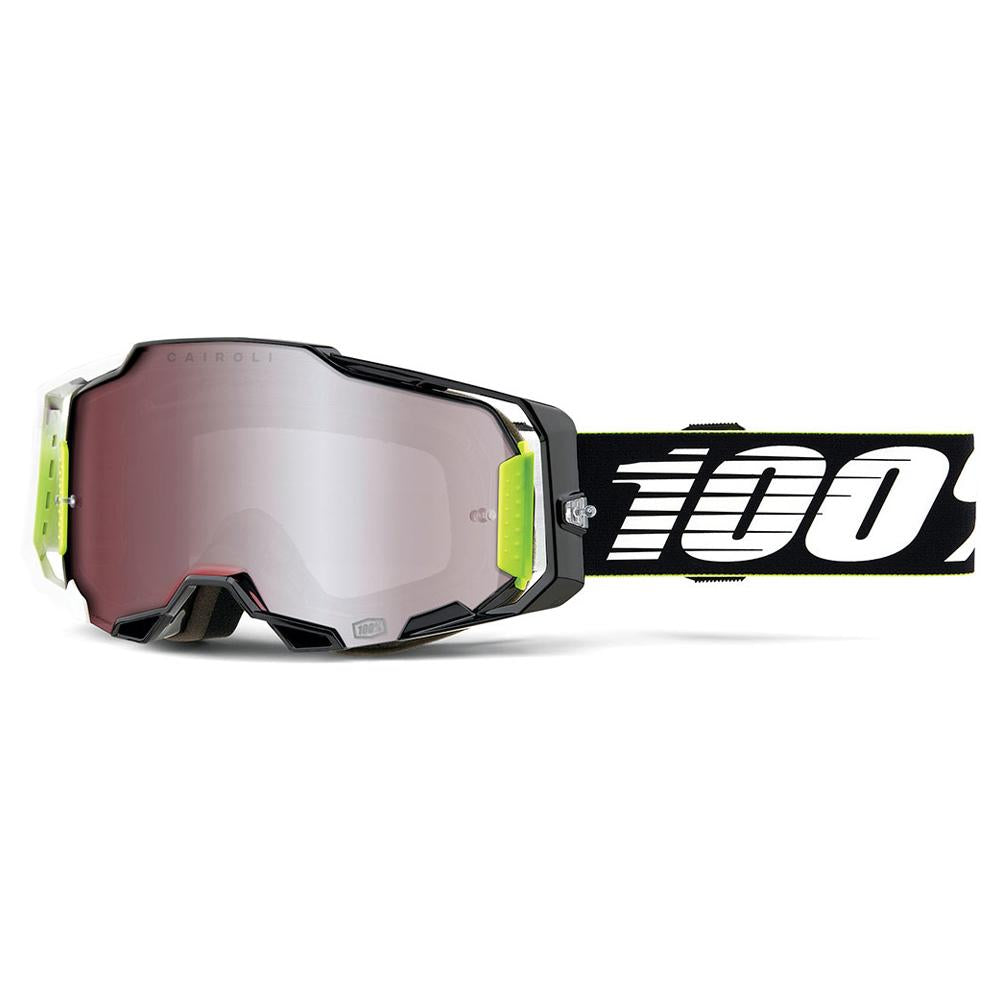 100% Armega Goggle Racr Hiper Silver Mirror Lens