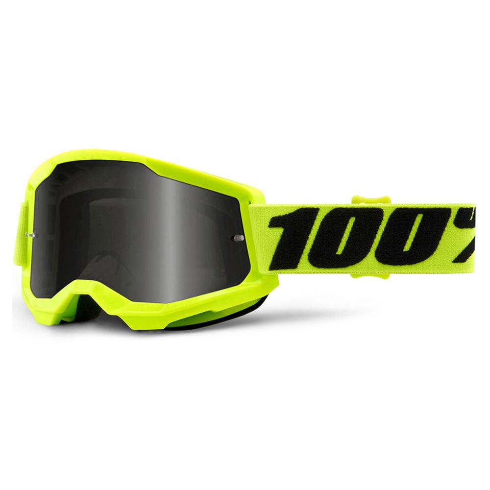 100% Strata2 Sand Goggle Yellow Smoke Lens