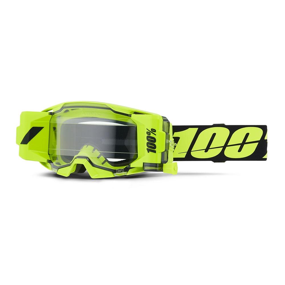 100% ARMATIC FORECAST Goggle Neon Yellow - Clear Lens