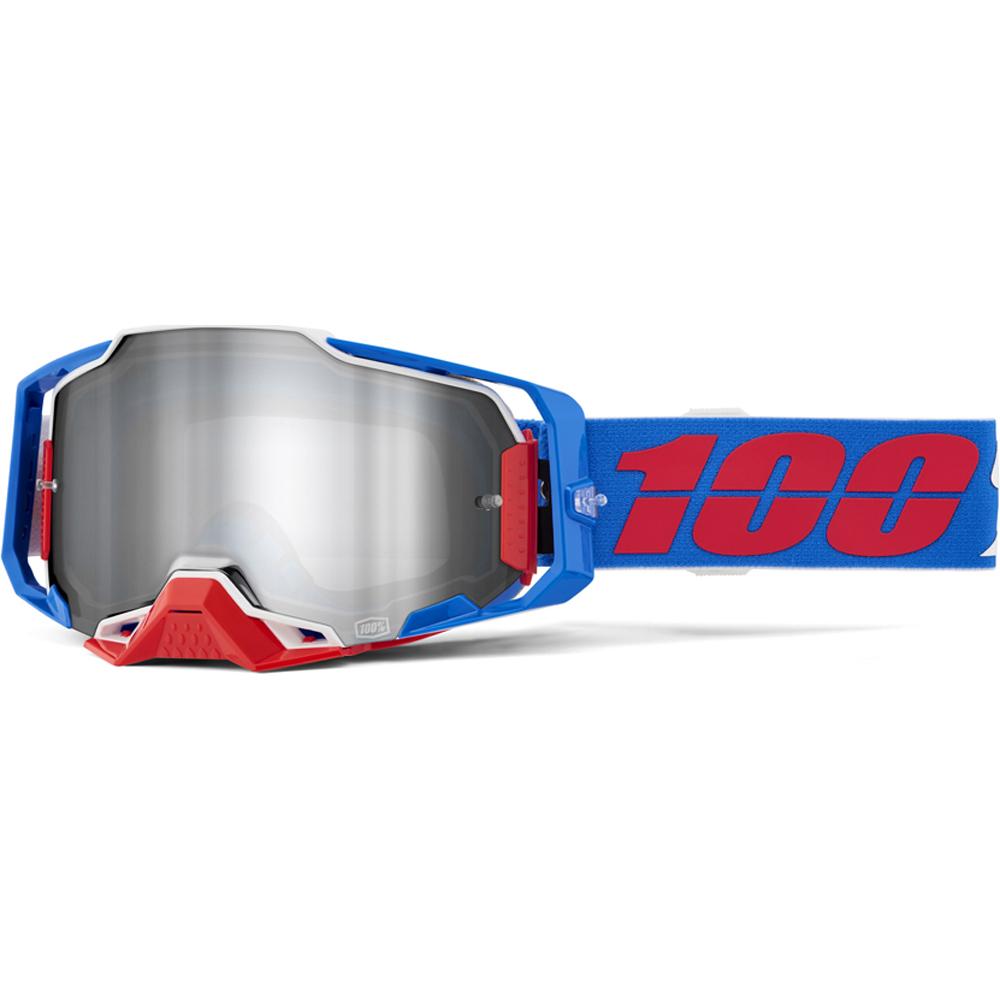 100% Armega Goggle Ironclad-Mirror Sil Lens