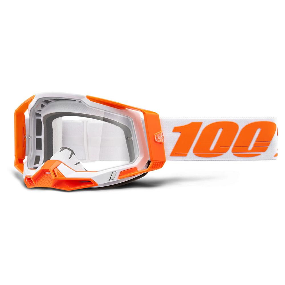 100% Racecraft2 Goggle Orange Clear Lens
