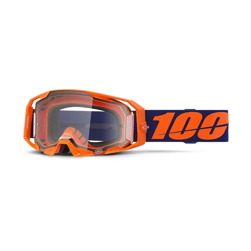 100% ARMATIC Goggle Neon orange - Clear Lens
