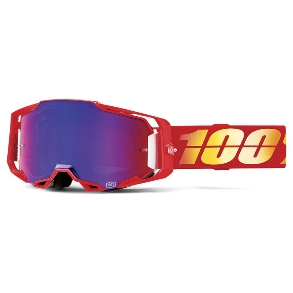 100% Armega Goggle NuketownMirror Blue Lens