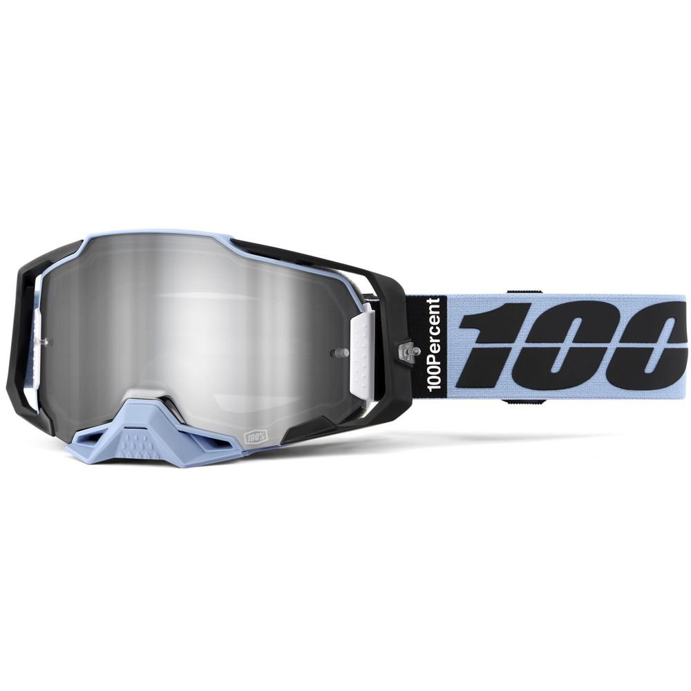 100% ARMEGA Goggle Petros - Mirror Silver Len