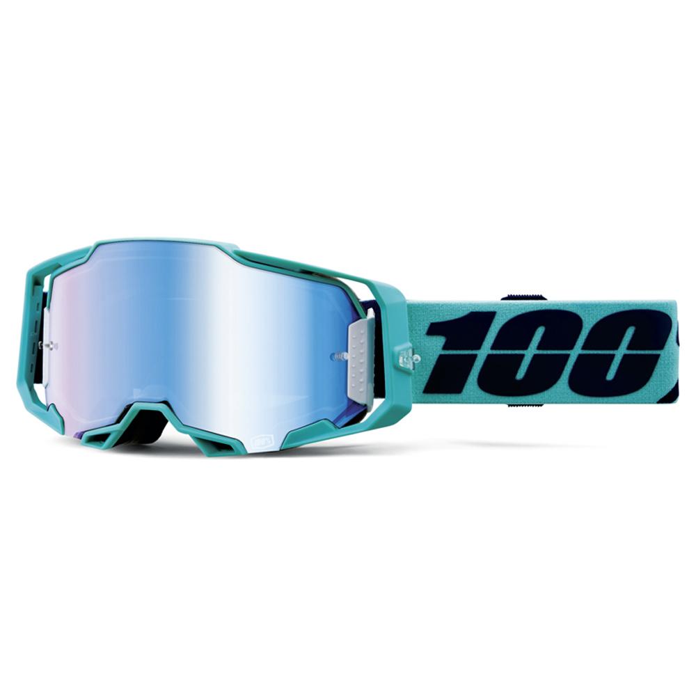100% Armega Goggle Esterel Mirror Blue Lens