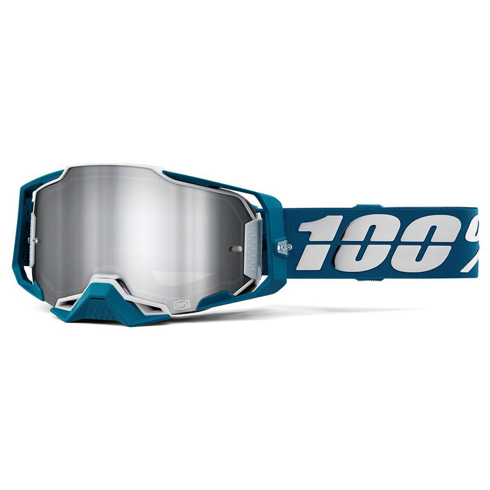 100% Armega Goggle Albar Flash Silver Lens