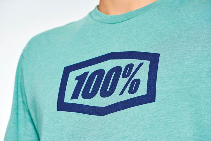100% Icon T-Shirt Ocean Blue